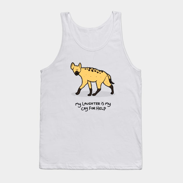 Grumpy Hyena Tank Top by grumpyanimals